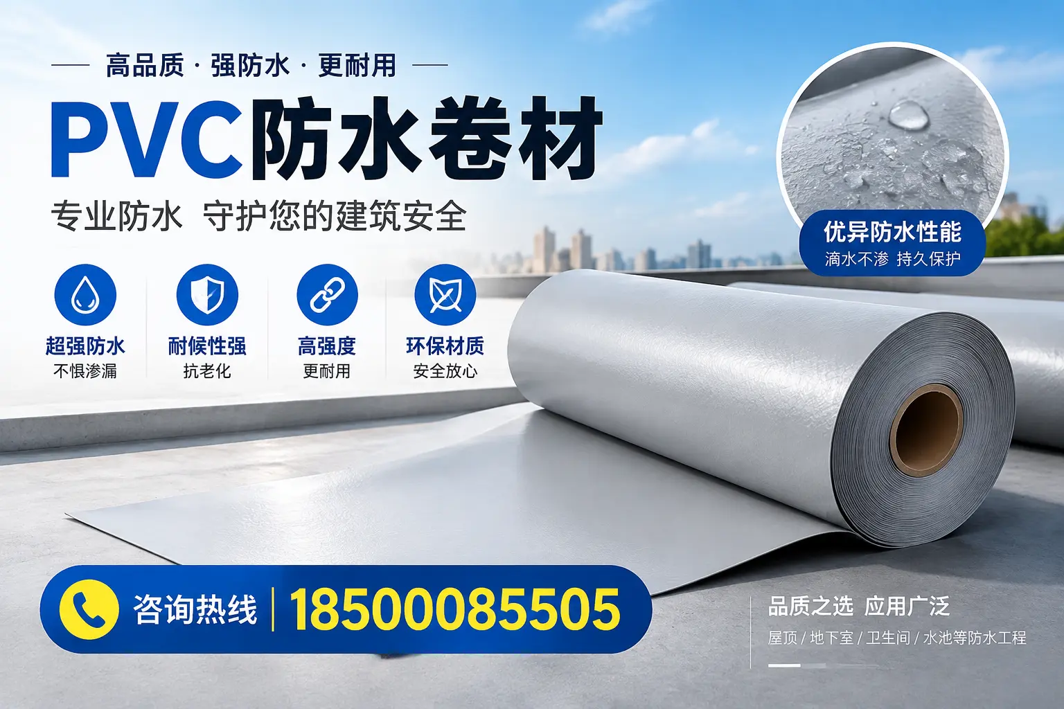 盘锦地区pvc防水卷材的市场现状与发展趋势